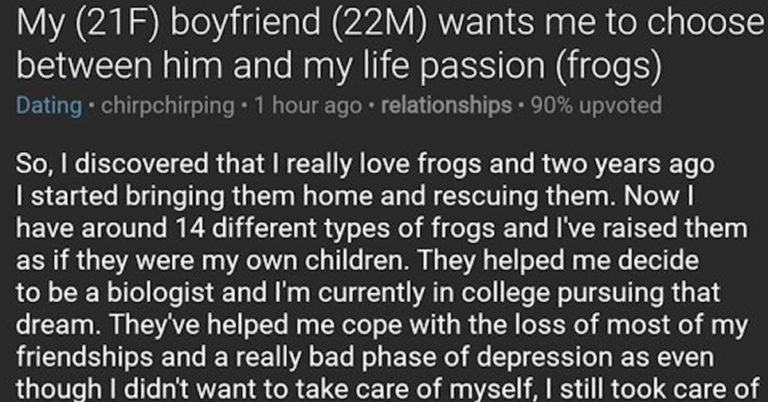 relationships frogs, reddit frogs, askreddit frogs