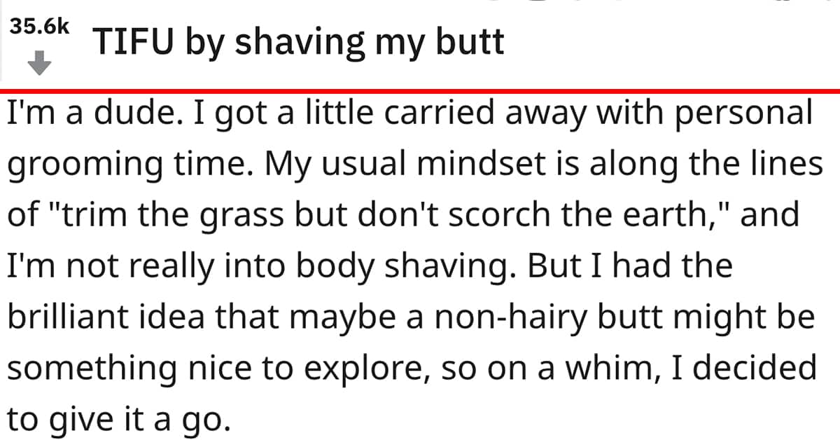 Ass Shaving