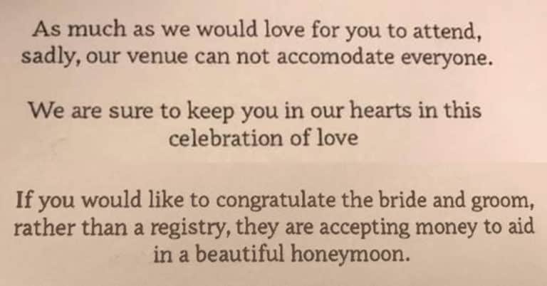 trashy wedding invitations