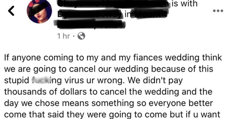 bridezilla coronavirus