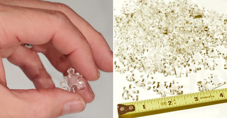 clear jigsaw puzzle, clear acrylic jigsaw puzzle, clear puzzle