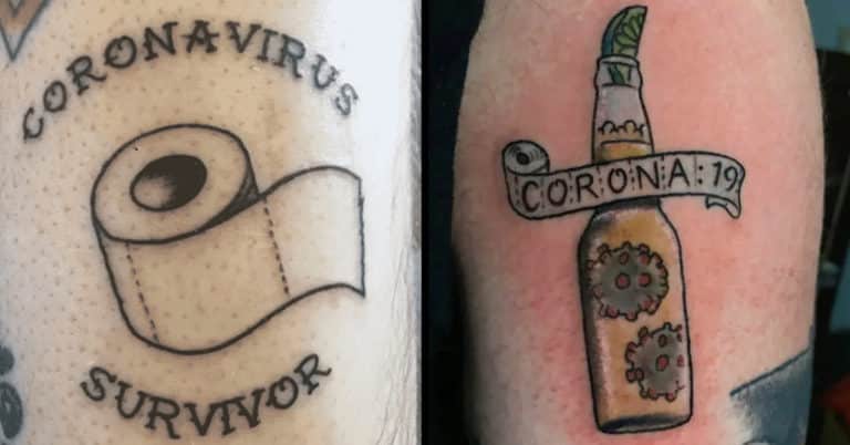 coronavirus tattoos, coronavirus tattoo, covid-19 tattoo