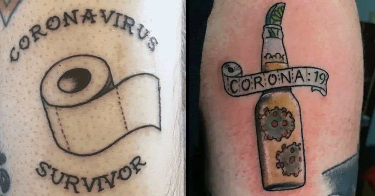 coronavirus tattoos, coronavirus tattoo, covid-19 tattoo