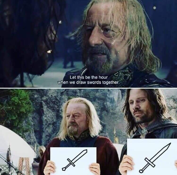 Lord Of The Rings Exams Meme