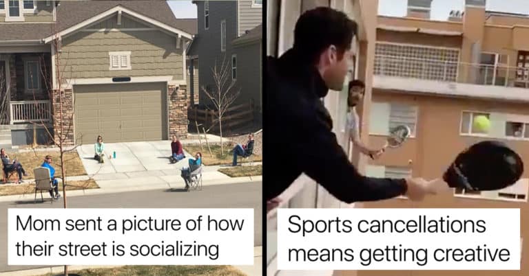 social distancing getting creative