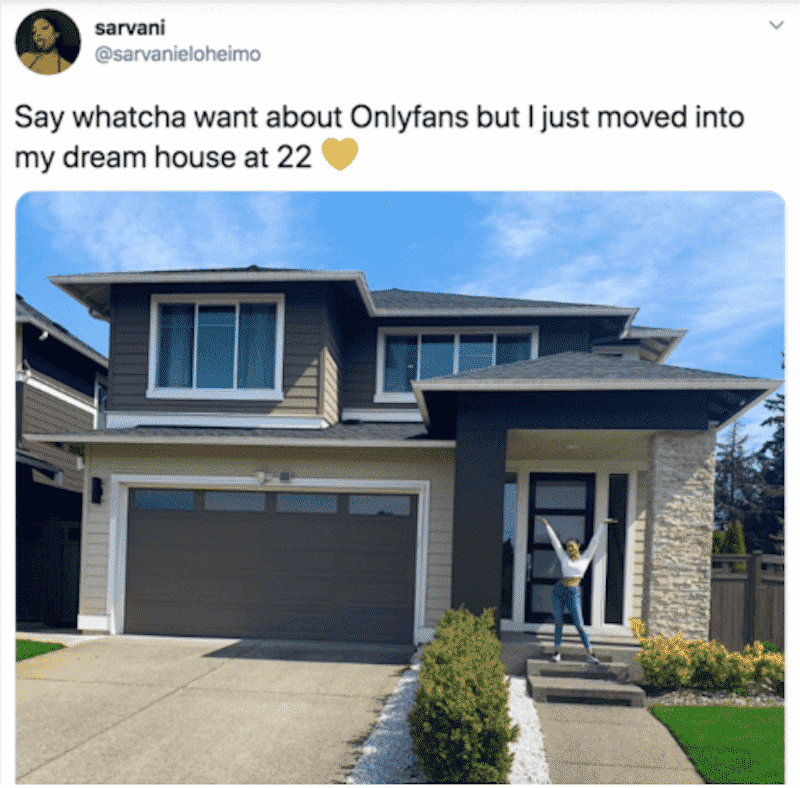 onlyfans dream house at 22