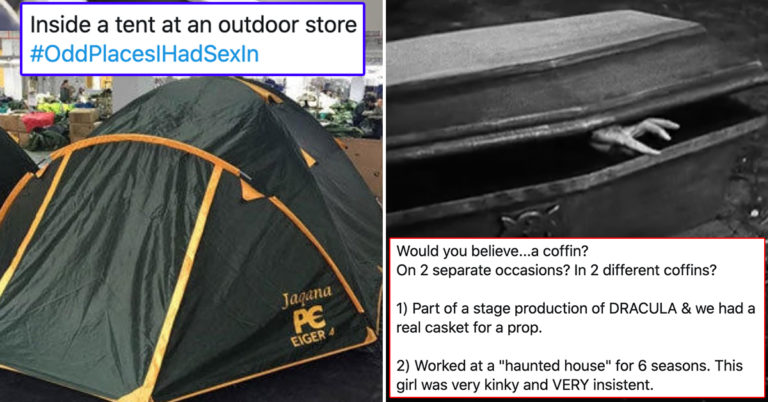 People Are Sharing The Oddest Places They’ve Gotten It On (31 Tweets)