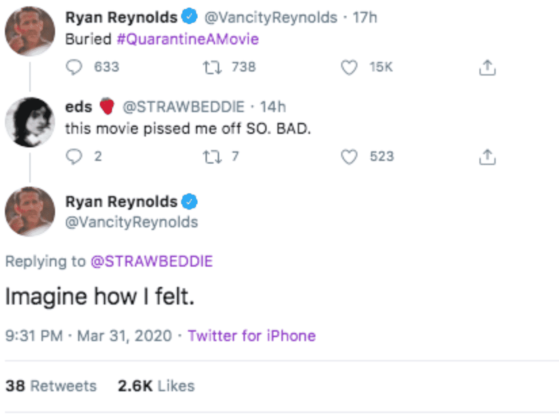 ryan reynolds responds to tweets, ryan reynolds gossip girl