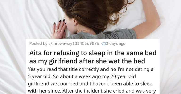 Guy Asks If He’s The A-Hole For Refusing To Sleep In The Same Bed As His GF After She Wet The Bed