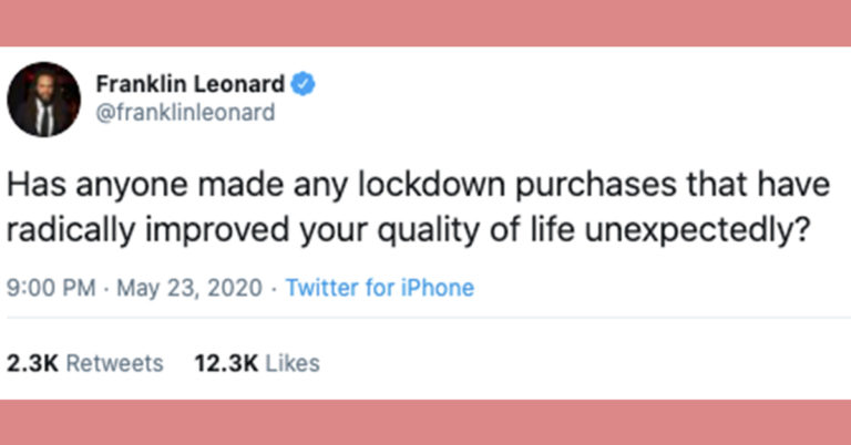 lockdown purchases, best lockdown purchases, top lockdown purchases