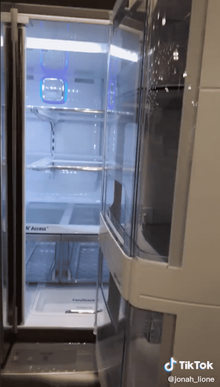 tiktok fridge, tik tok refrigerator