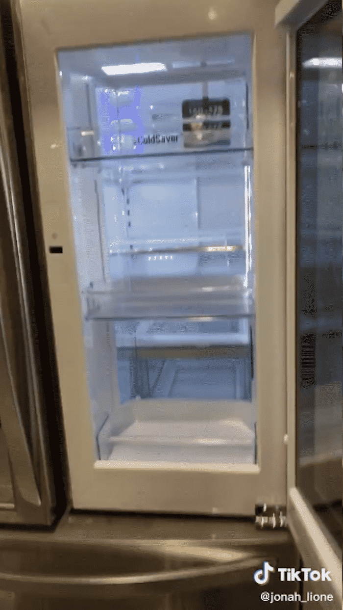 tiktok fridge, tik tok refrigerator