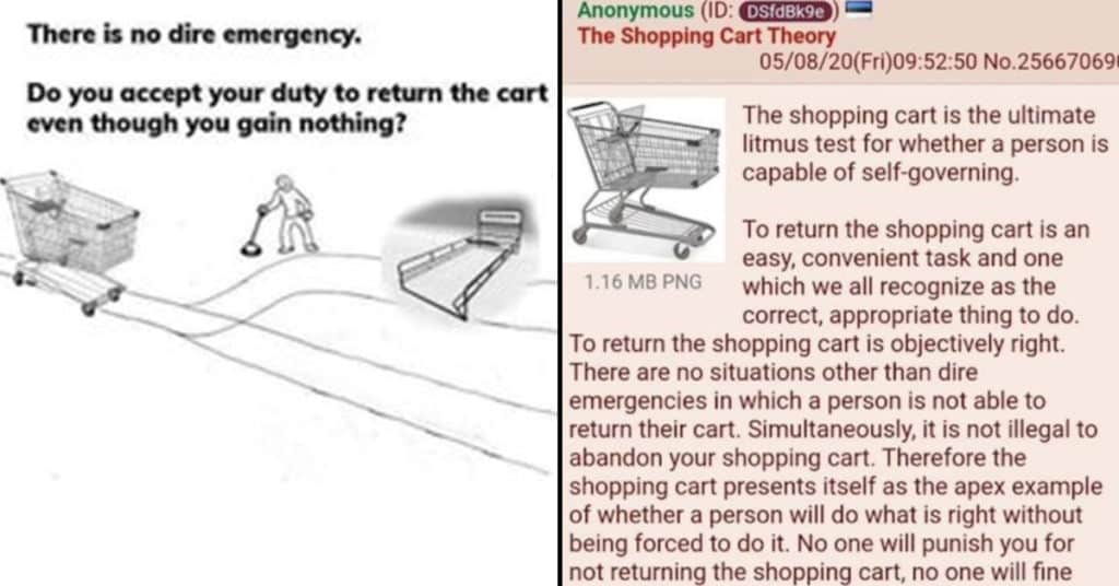 Shopping Cart Theory If You Don’t Return Your Cart, You’re A Bad Person