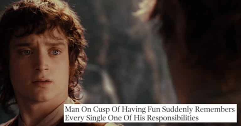 onion headlines as lord of the rings scenes