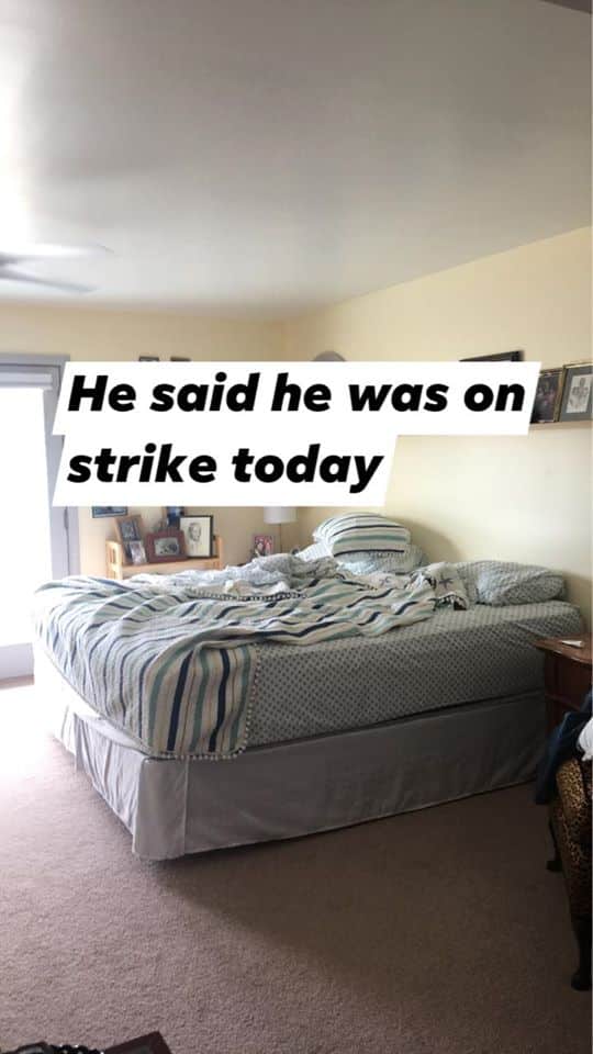 Wife Shares Husband’s Attempts To Make Bed After Doing It