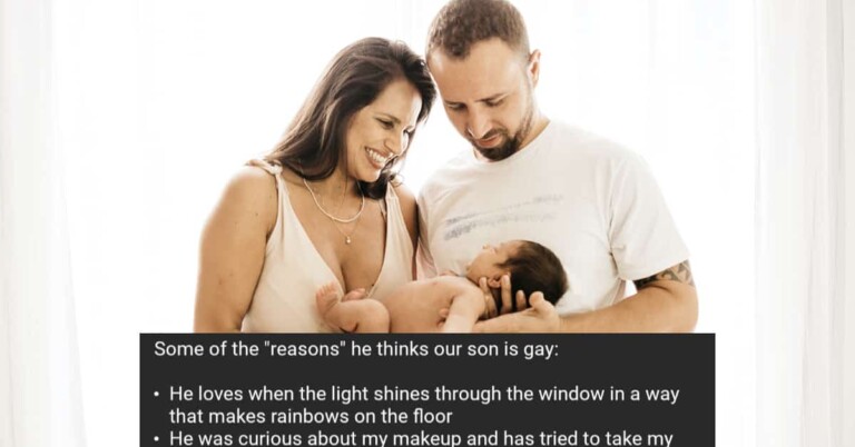 Woman Says Husband Is Convinced Their One-Year-Old Is “Showing Signs” Of Being Gay, Internet Roasts Him