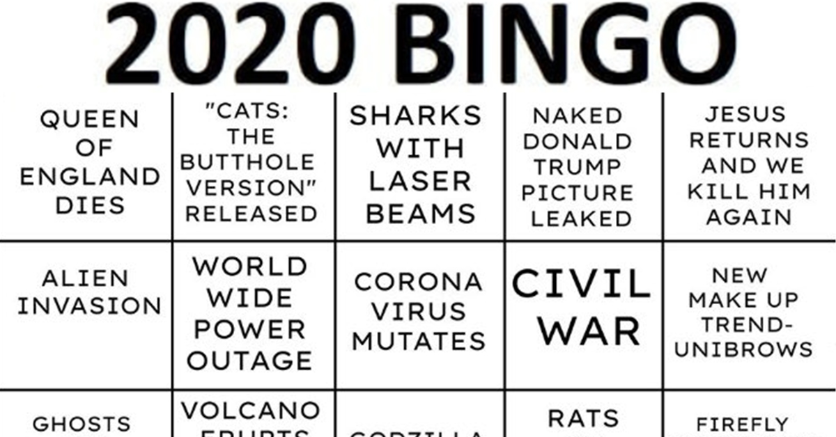 2020 bingo card meme, 2020 bingo card, 2020 bingo, 2020 bingo meme