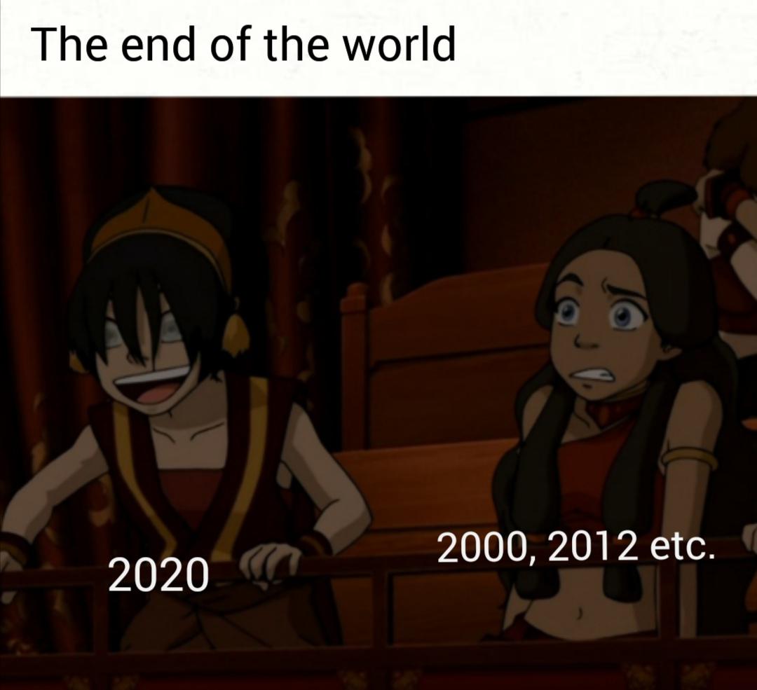 end of the world 2020 meme, anime 2020 meme, 2020 anime meme