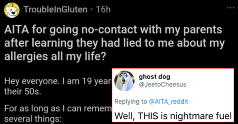 Teen Just Found Out Mom Lied About His Serious Food Allergies His Entire Life So He Cut Her Off