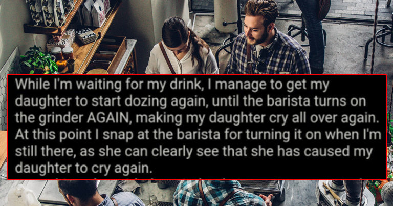 Mom Defends Herself After Yelling At Barista For Waking Her Baby By Grinding Coffee Beans