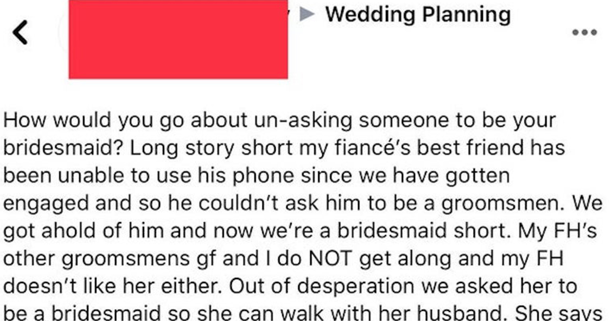 Bridezilla wants to kick someone out of her wedding party because she’s pregnant, uninvite pregnant bridesmaid, un invite pregnant bridesmaid, woman doesn’t want pregnant bridesmaid, woman doesnt want pregnant bridesmaid, bride doesn’t want pregnant bridesmaid, woman wants to uninvite pregnant bridesmaid, bride wants to uninvite pregnant bridesmaid