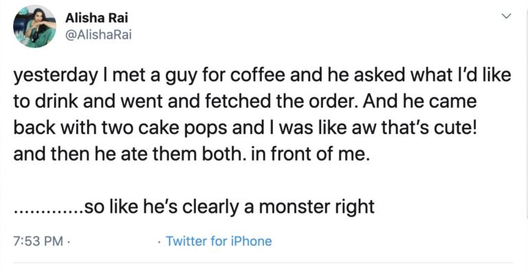 Guy Buys And Eats Both Cake Pops On First Date, Setting Off A Twitter Debate
