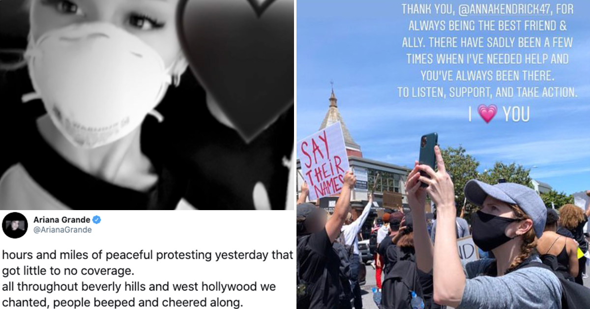 celebrities george floyd protests
