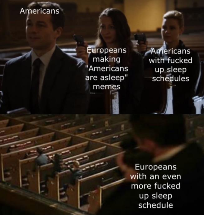 americans vs europeans meme