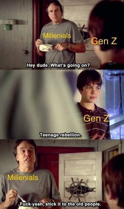 Millennials Are Getting Roasted By Gen-Z Memes (19 Memes)