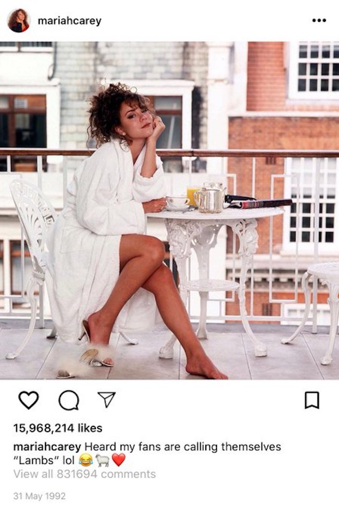 if mariah carey had an instagram in the 90s, mariah carey 90s instagram, if mariah carey had an instagram, instagram in the 90s mariah carey
