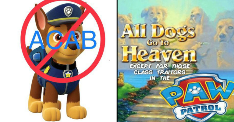 paw patrol acab, paw patrol and blm, paw patrol blm, paw patrol black lives matter,