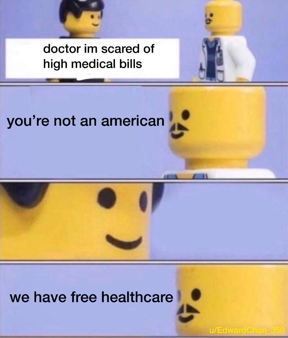 free healthcare meme, lego free healthcare meme