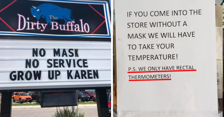 20 Blunt Mask Signs Even A “Karen” Can Understand