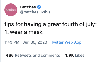 tips for having a great fourth of july meme, wear a mask meme