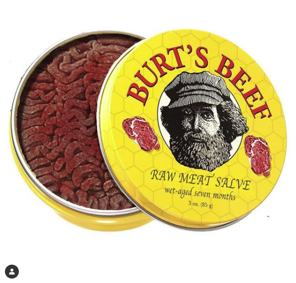 burt's beef, burt's beef raw meat salve