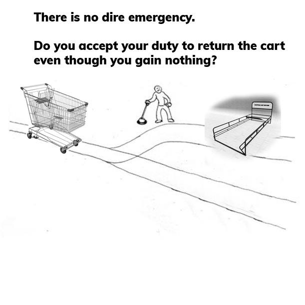 shopping cart trolley problem