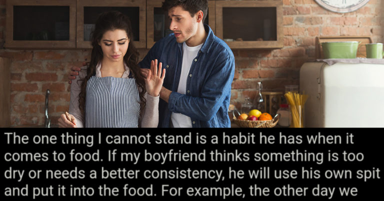 Man Spits In Cooking To Change Consistency And GF Wants To Know If That’s Weird