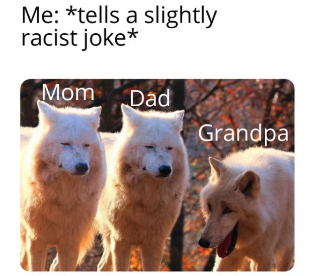 These White Wolves Laughing Memes Are Taking Over (20 Pics)