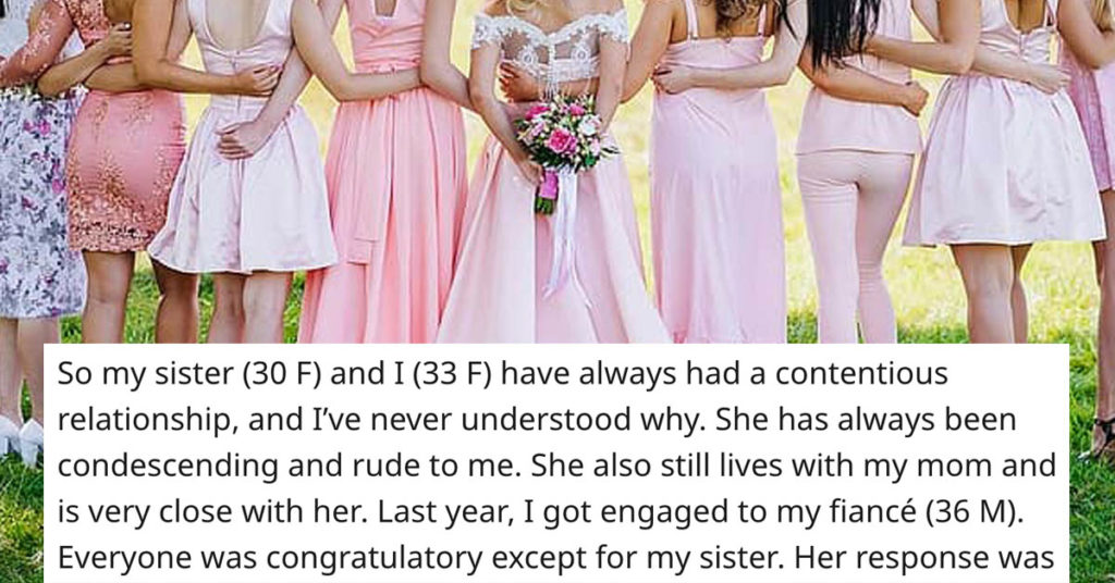 Bride Boots Bridesmaid Sis From Bridal Party Over Her White Dress Stunt
