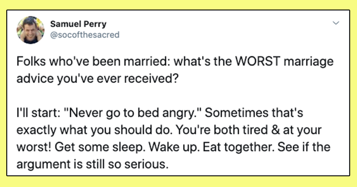 bad marriage advice, worst marriage advice