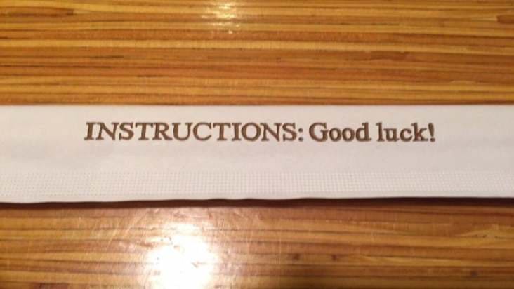 funny instructions good luck, funny good luck instructions