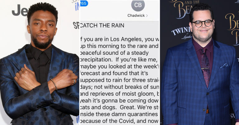 Josh Gad Shared The Last Text He Received From Co-Star Chadwick Boseman