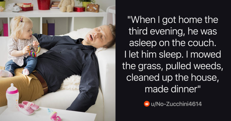 Husband Tells Wife She Doesn’t Do Anything Except “Sleep, Eat And Get Fat” So She Gets A Job To Teach Him A Lesson