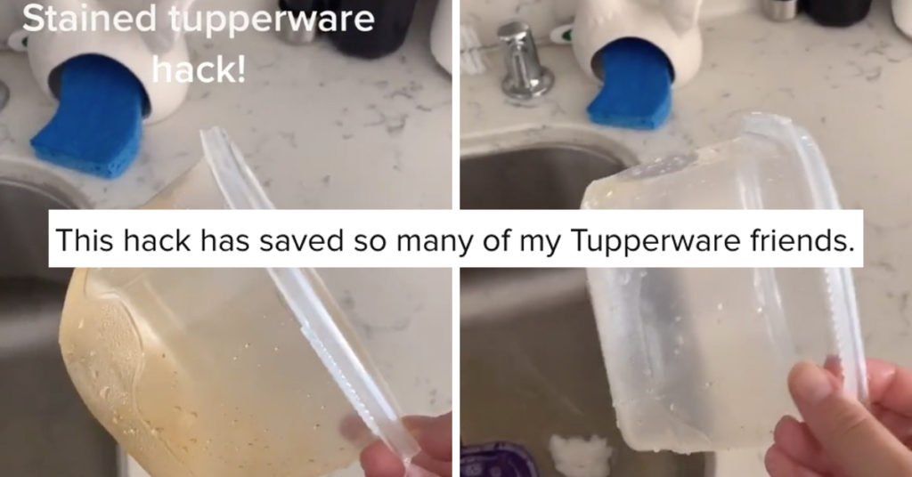 Tupperware Stains Aren’t Permanent After All, Viral Cleaning Hack Shows