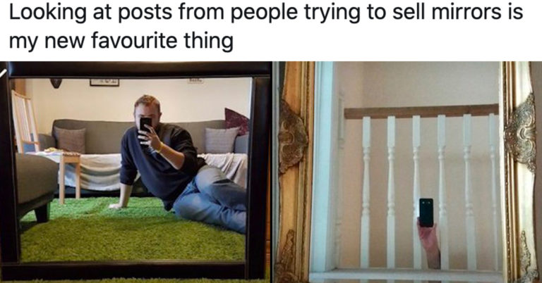 people selling mirrors