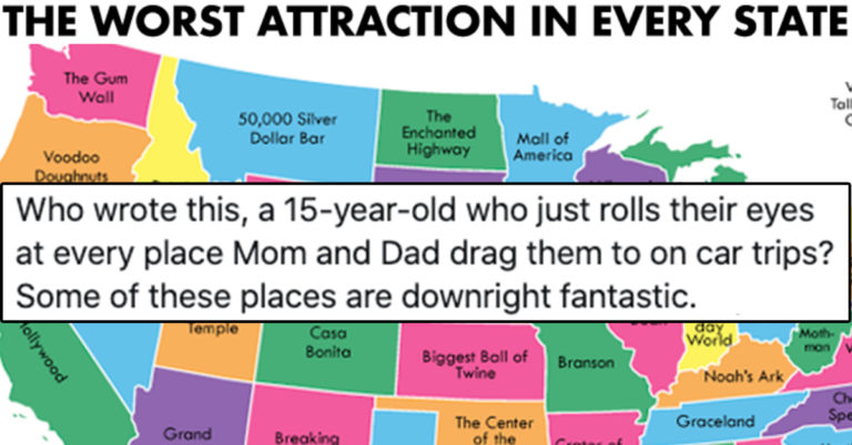 This Map Of “The Worst Attraction In Every State” Is Causing Some Debate (15 Pics)