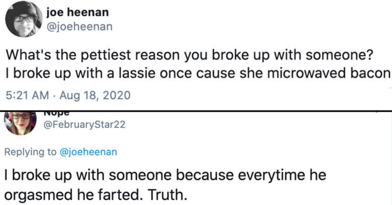 pettiest reason to dump someone, petty reason to break up, pettiest break up, pettiest reason to break up, petty reason you broke up, pettiest reason you broke up, petty reasons for breaking up, pettiest reasons for breaking up, petty reason for break up, pettiest reason for break up, pettiest reasons people broke up, petty reasons people broke up, petty break ups, petty break up, pettiest reason you dumped some, petty reason to dump someone, petty reasons to dump someone, pettiest reasons to dump someone