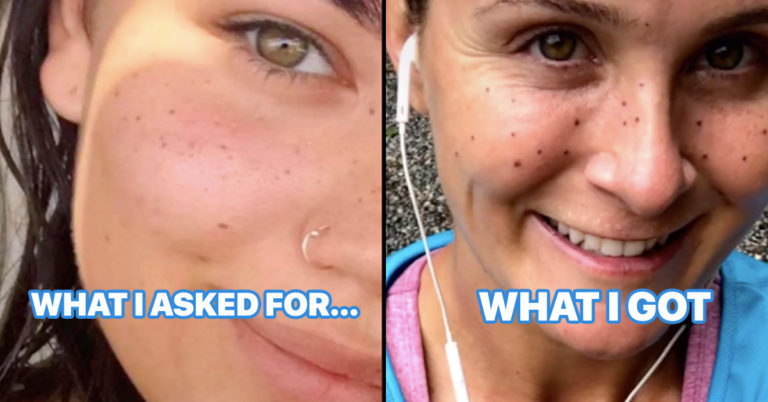 @runitmomma face tattoo, @runitmomma, @runitmomma tiktok, @runitmomma tattoo, @runitmomma face, face tattoo fail, @runitmomma freckles, freckle tattoo fail, face freckle tattoo fail