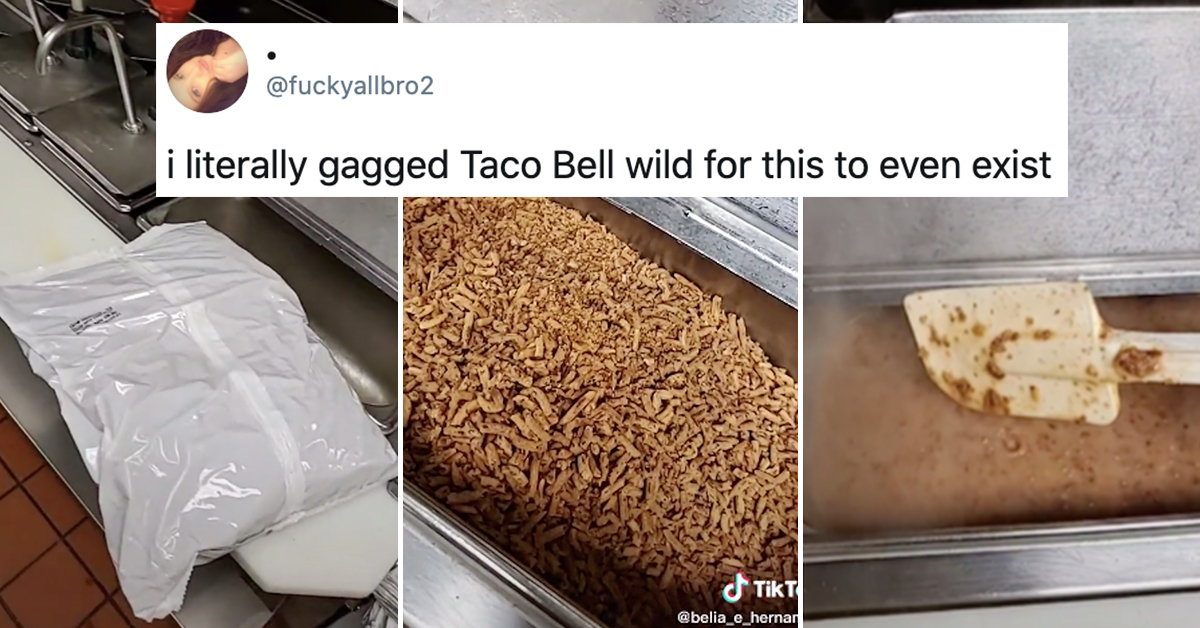 Employee "Exposes" How Taco Bell Beans Are Made In Viral TikTok