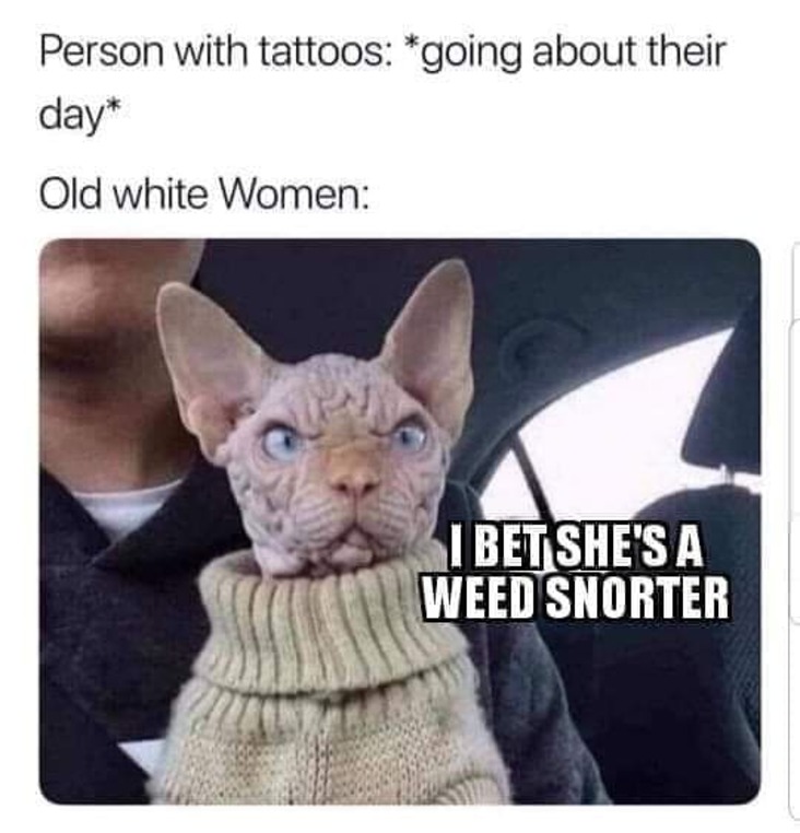 weed snorter stoner meme, funny weed snorter stoner meme, person with tattoos weed snorter stoner meme, funny meme about snorting weed, snorting cannabis meme